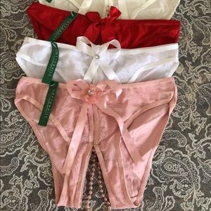 Cotton Hill Womens Lace Bikini Thong Brief Nwt